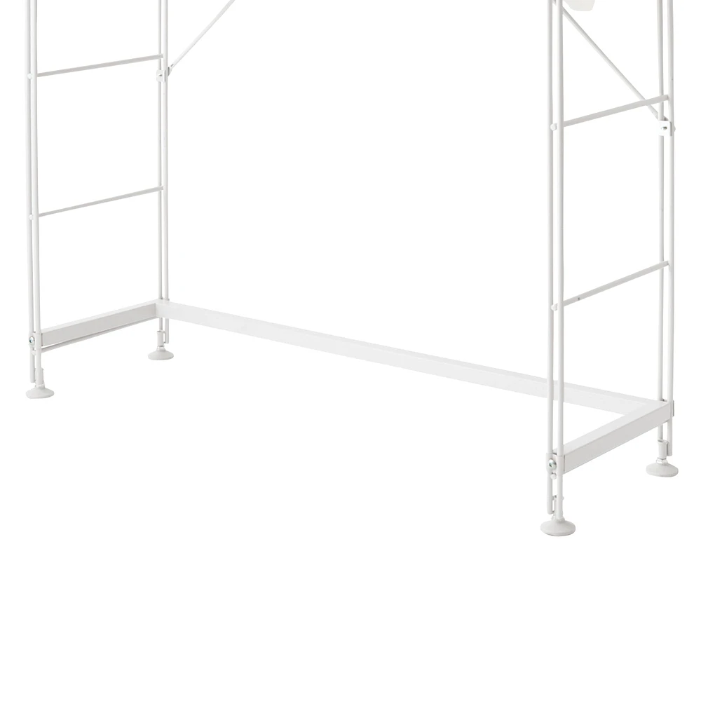 SUS Shelving Unit Frame Reinforcement Part - White Grey