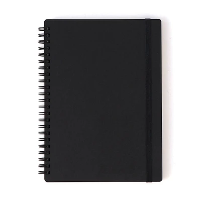 Double Ring Lined Notebook with Strap