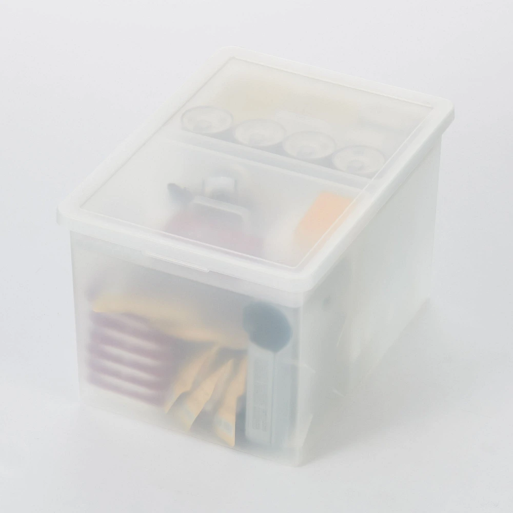 Polypropylene Storage Box Wide Lid