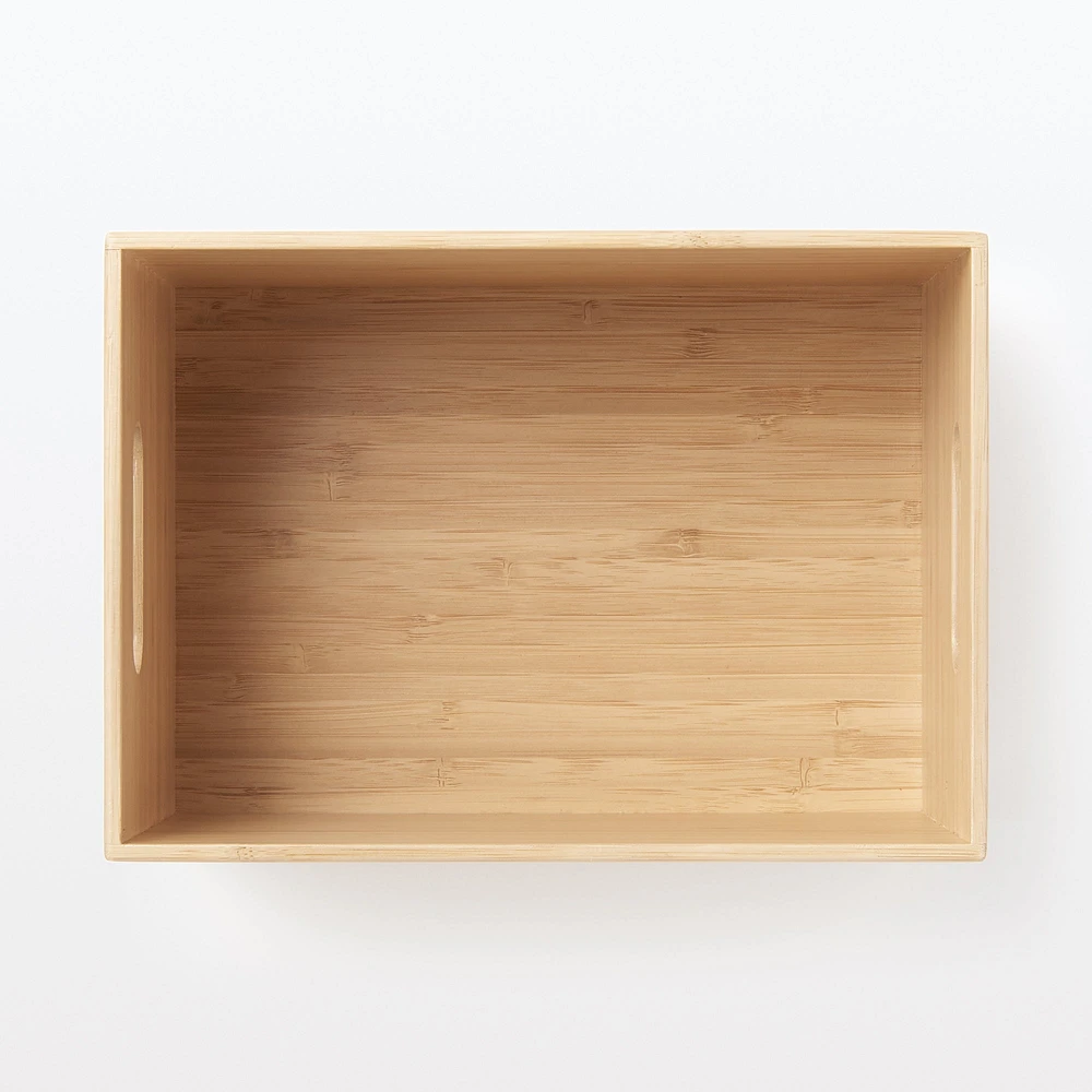 Stackable Bamboo Box - Half - Medium W26 x D18.5 x H16.5 cm