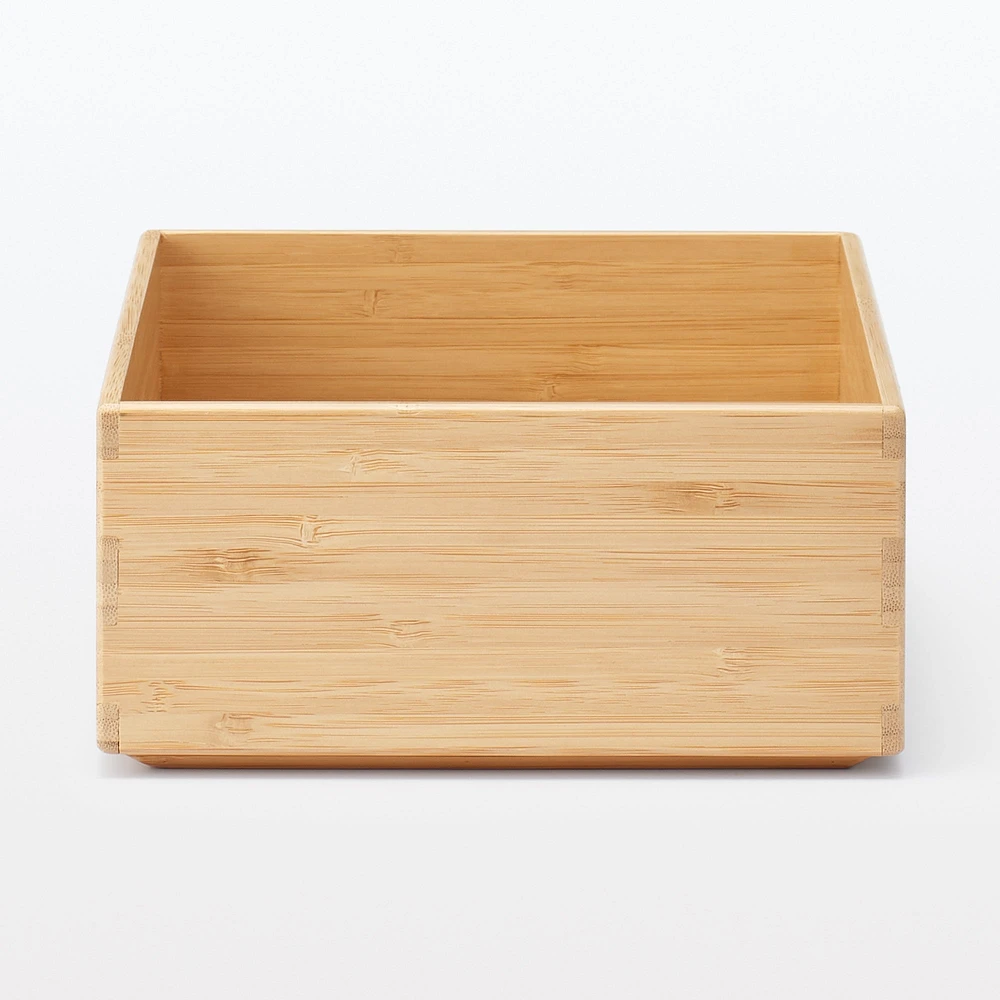 Stackable Bamboo Box - Half - Small W26 x D18.5 x H8.5 cm