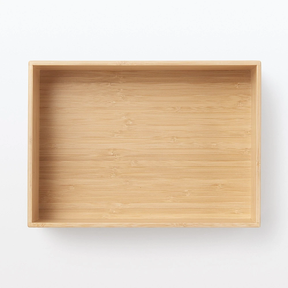 Stackable Bamboo Box - Half - Small W26 x D18.5 x H8.5 cm