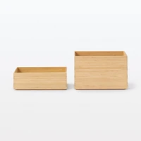 Stackable Bamboo Box - Half - Small W26 x D18.5 x H8.5 cm