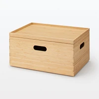 Stackable Bamboo Box Lid W37 x D26 x H2.5 cm