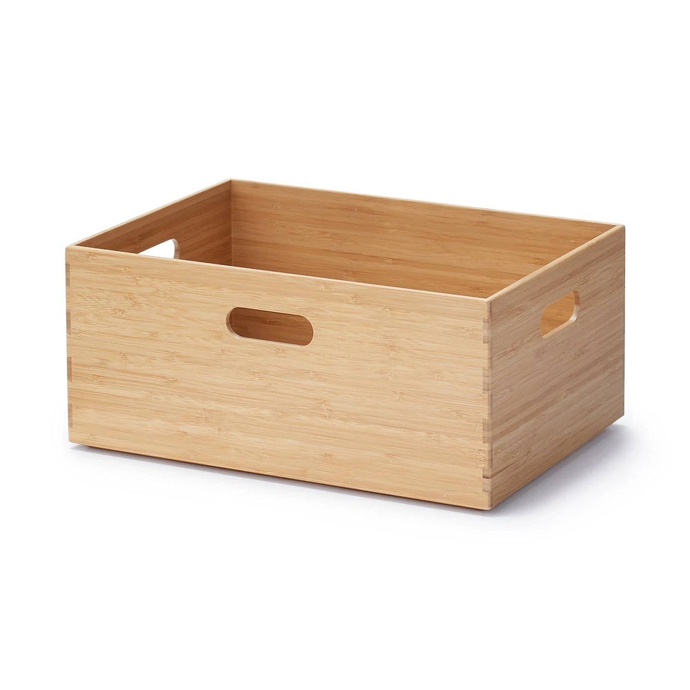 Stackable Bamboo Box - Medium W37 x D26 x H16.5 cm