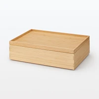 Stackable Bamboo Box - Small W37 x D26 x H8.5 cm