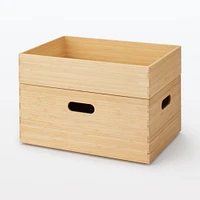 Stackable Bamboo Box - Small W37 x D26 x H8.5 cm