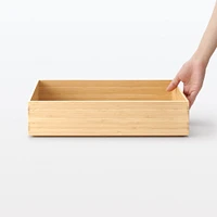Stackable Bamboo Box - Small W37 x D26 x H8.5 cm