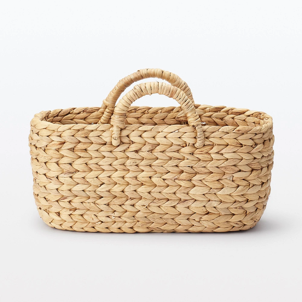 Water Hyacinth Basket - Oval - Small W37 x D18.5 x H16 cm