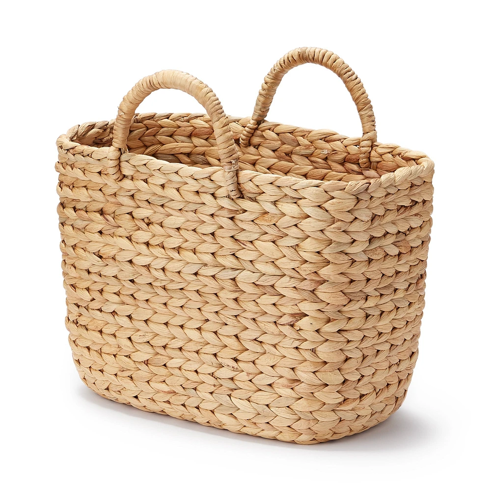 Water Hyacinth Basket - Large W37 x D18.5 x H26 cm