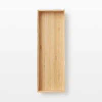 Stackable Bamboo Organiser Box - Large W11.5 x D34 x H5.5 cm
