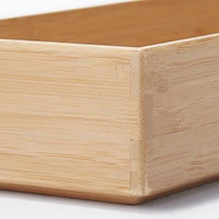 Stackable Bamboo Organiser Box - Large W11.5 x D34 x H5.5 cm