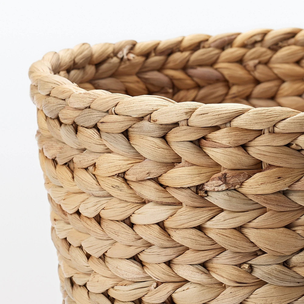 Water Hyacinth Basket - Round - Deep Dia. 26 x H30 cm