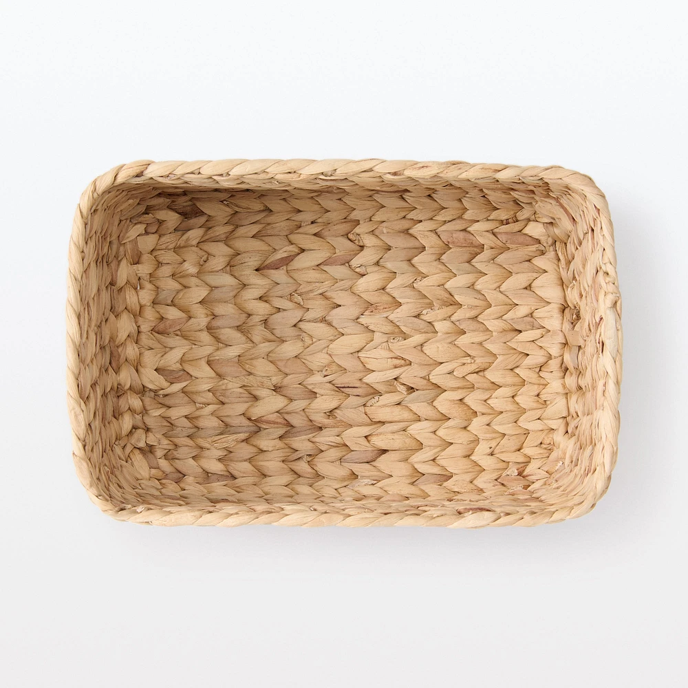 Water Hyacinth Basket - Rectangle - Medium W34 x D23 x H16 cm