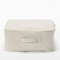 Polyester Linen Soft Box - Square With Lid Small