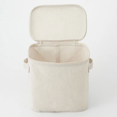 Polyester Linen Soft Box - Rectangle With Lid Medium Half
