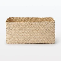 Seagrass Organiser Herringbone Rectangular Basket - Large (W15 x D25 x H12 cm)
