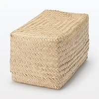 Seagrass Organiser Herringbone Rectangular Basket - Large (W15 x D25 x H12 cm)