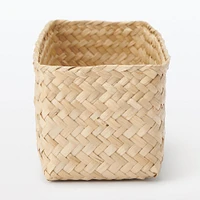 Seagrass Organiser Herringbone Rectangular Half Basket - Medium (W7.5 x D25 x H7 cm)