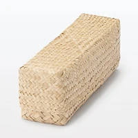 Seagrass Organiser Herringbone Rectangular Half Basket - Medium (W7.5 x D25 x H7 cm)