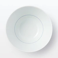 Hasami Ware Rice Bowl - Large Wave Pattern