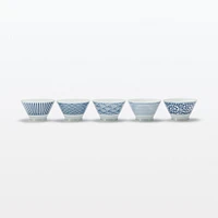 Hasami Ware Rice Bowl - Large Wave Pattern