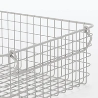 Steel Pipe Storage Rack Basket Set - Warm Grey