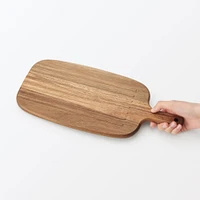Acacia Double-Sided Cutting Board with Handle