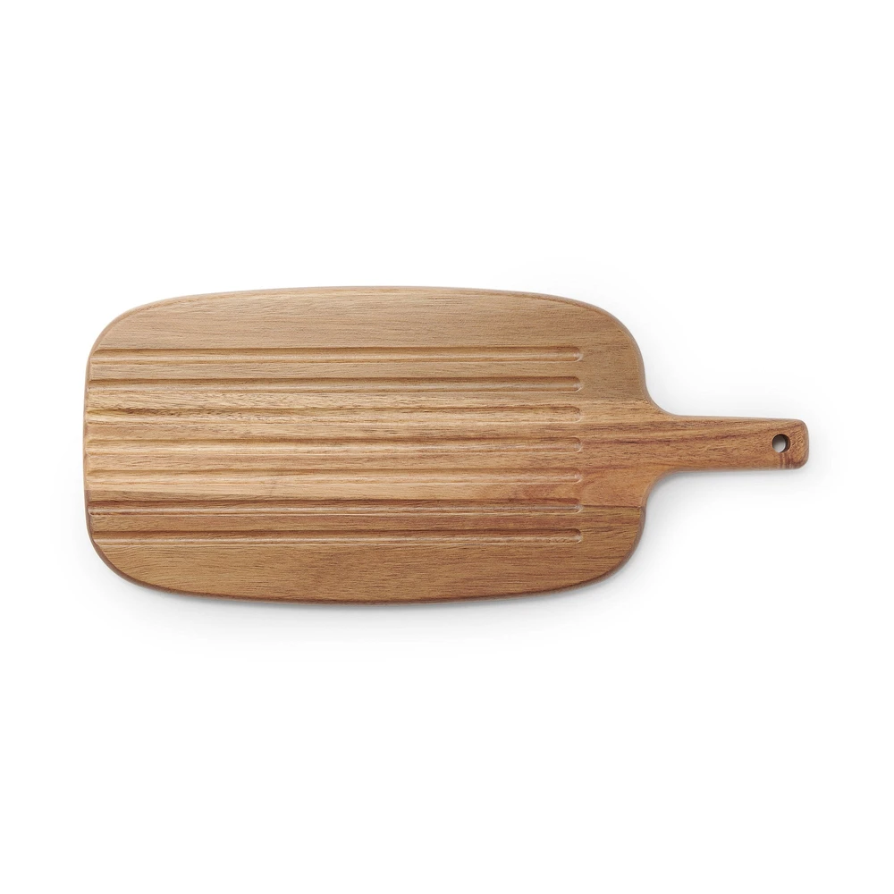 Acacia Double-Sided Cutting Board with Handle