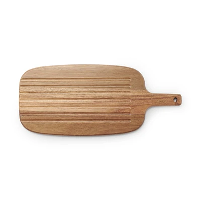 Acacia Double-Sided Cutting Board with Handle