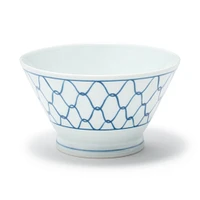 Hasami Ware Rice Bowl - Mesh Pattern