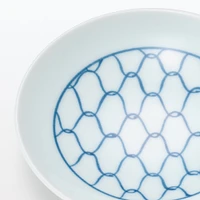 Hasami Ware Small Plate - Mesh Pattern
