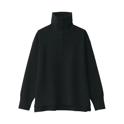 Women's Washable Milano Ribbed Half Zip Sweater