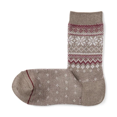 Right Angle Warm Pattern Socks