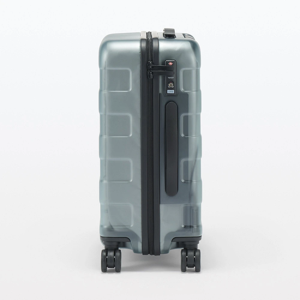 Adjustable Handle Hard Shell Suitcase 36L - Translucent | Carry-On