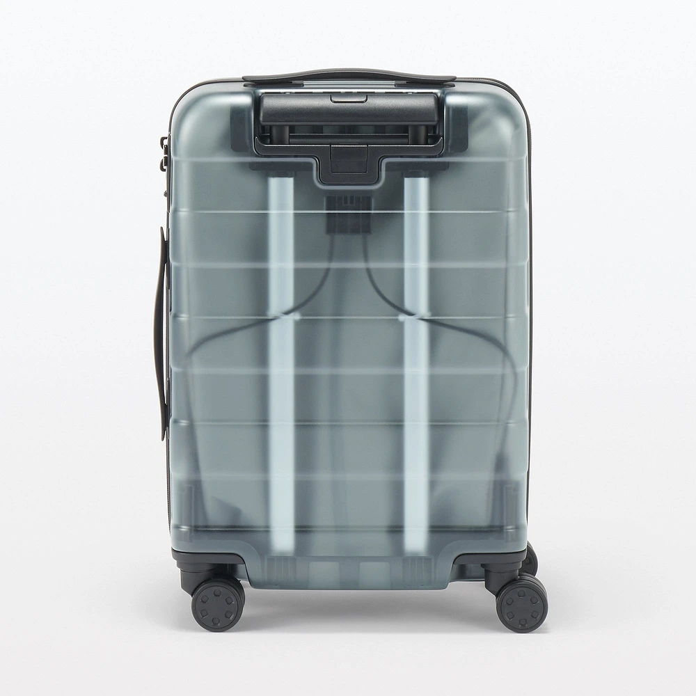 Adjustable Handle Hard Shell Suitcase 36L - Translucent | Carry-On