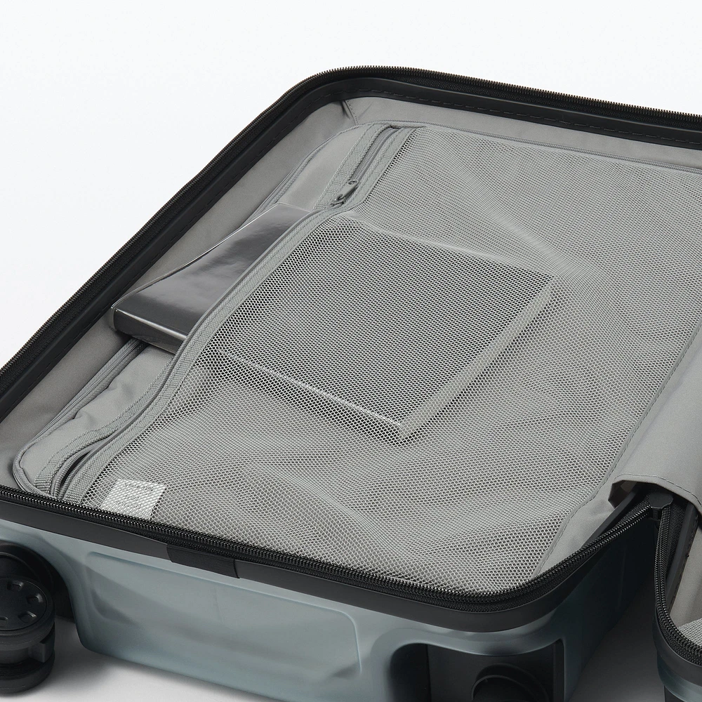 Adjustable Handle Hard Shell Suitcase 36L - Translucent | Carry-On
