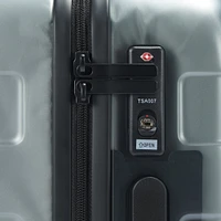 Adjustable Handle Hard Shell Suitcase 36L - Translucent | Carry-On