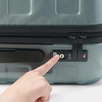 Adjustable Handle Hard Shell Suitcase 36L - Translucent | Carry-On