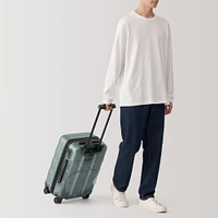 Adjustable Handle Hard Shell Suitcase 36L - Translucent | Carry-On