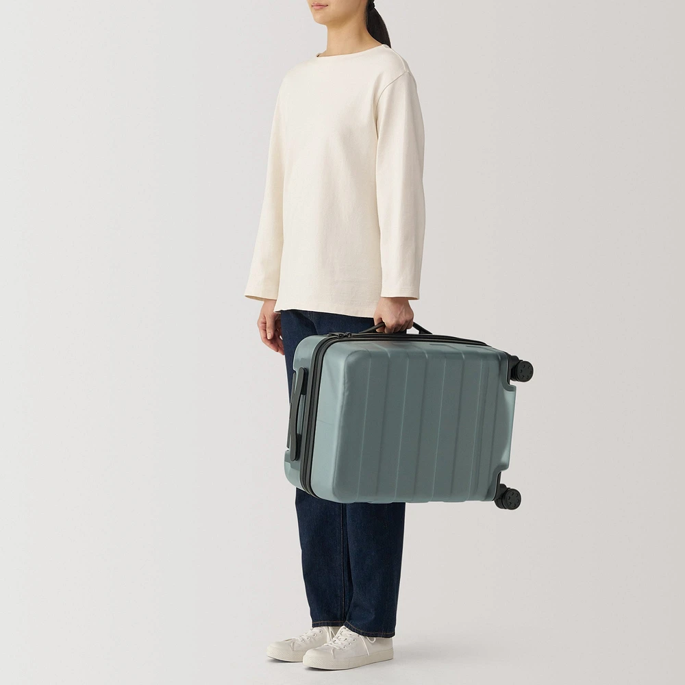 Adjustable Handle Hard Shell Suitcase 36L - Translucent | Carry-On