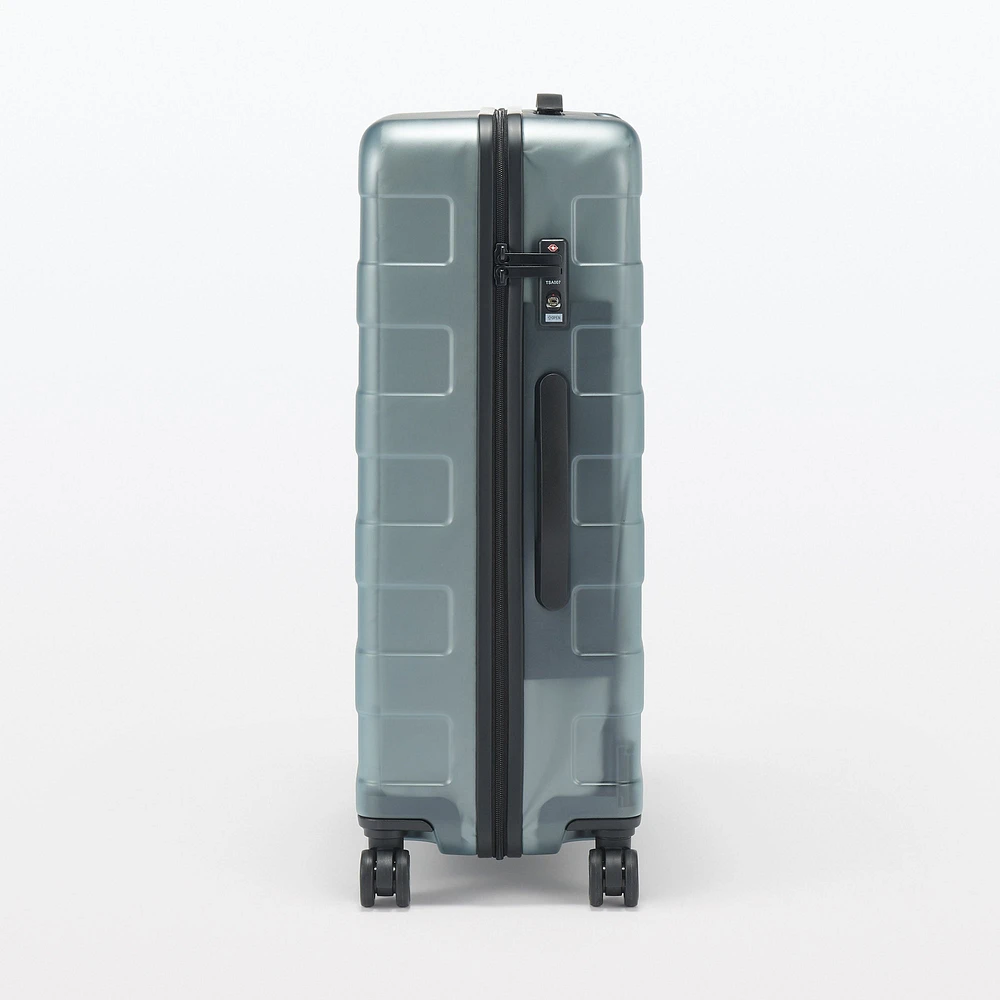 Adjustable Handle Hard Shell Suitcase 75L - Translucent | Check-In