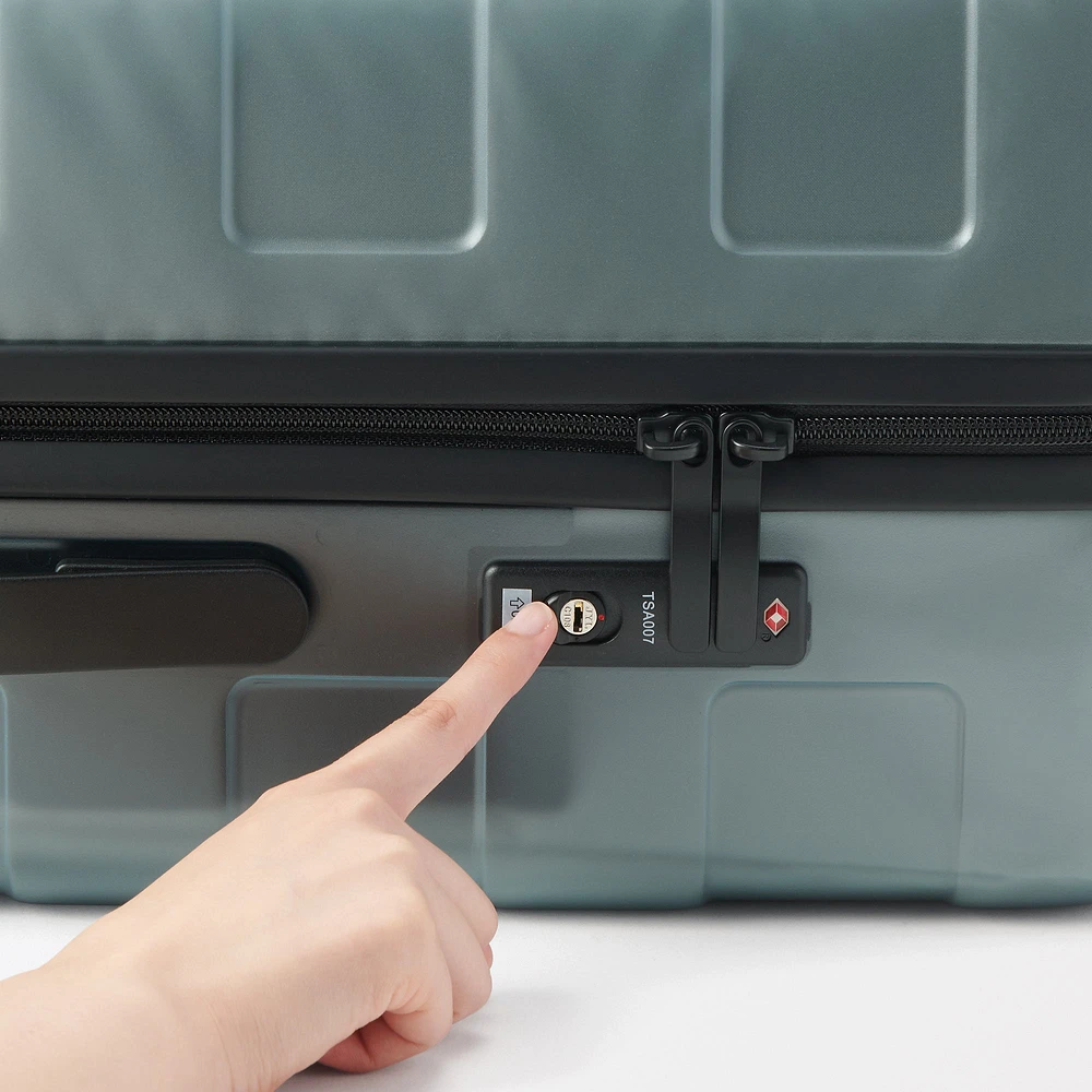 Adjustable Handle Hard Shell Suitcase 75L - Translucent | Check-In