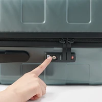 Adjustable Handle Hard Shell Suitcase 75L - Translucent | Check-In