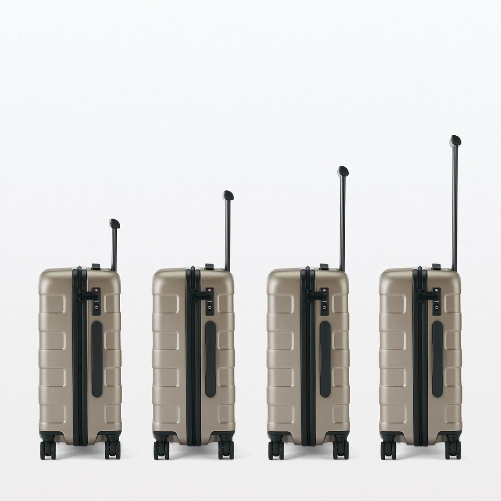 Adjustable Handle Hard Shell Suitcase 75L - Translucent | Check-In