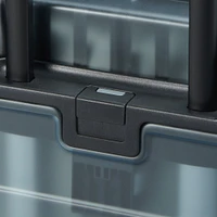 Adjustable Handle Hard Shell Suitcase 75L - Translucent | Check-In