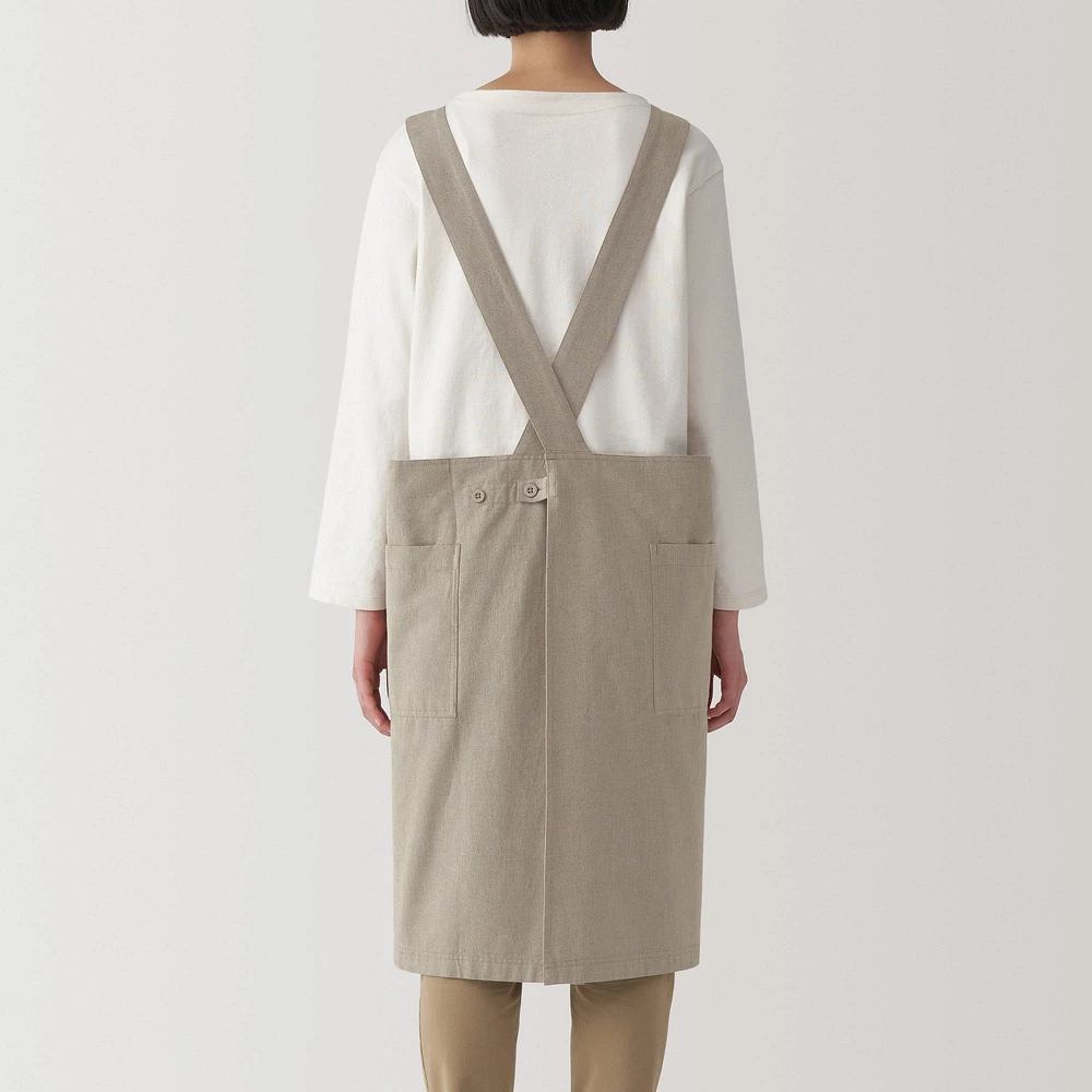 Plain Weave Cotton Shoulder Strap Apron