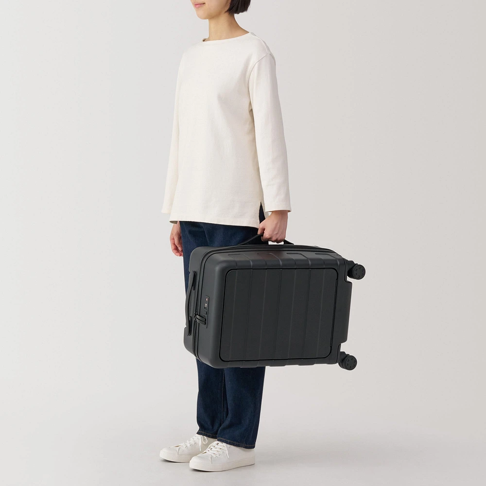 Adjustable Handle Front Open Hard Suitcase 32L | Carry-On