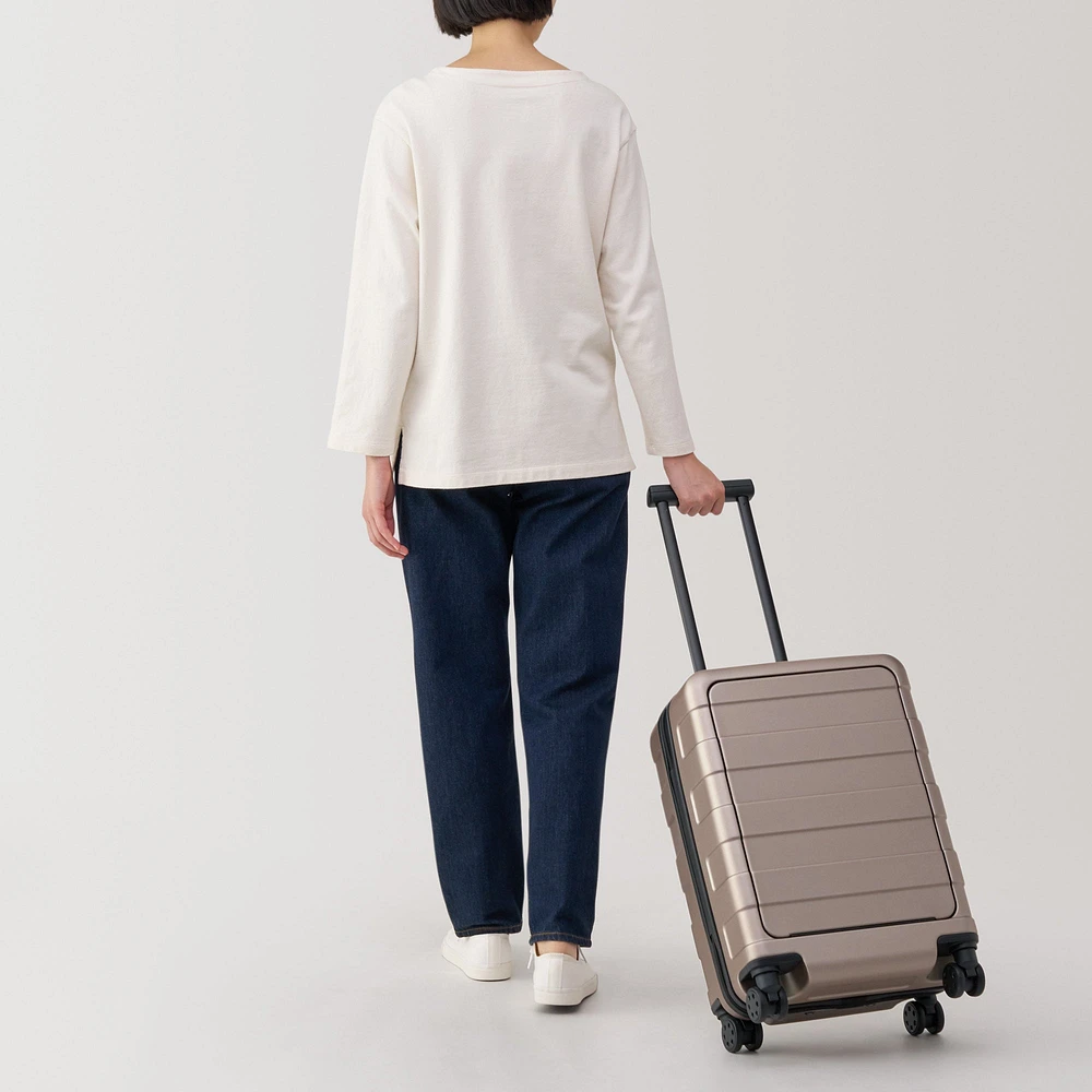 Adjustable Handle Front Open Hard Suitcase 32L | Carry-On