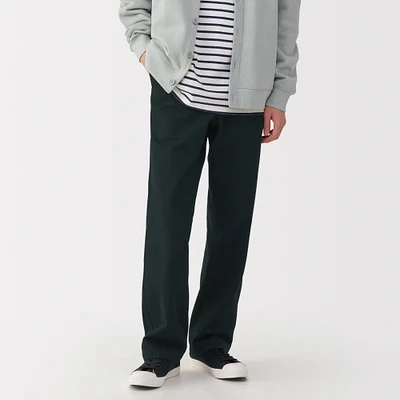Men's Washed Chino Wide Pants